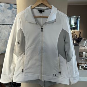 Women’s under armour white jacket